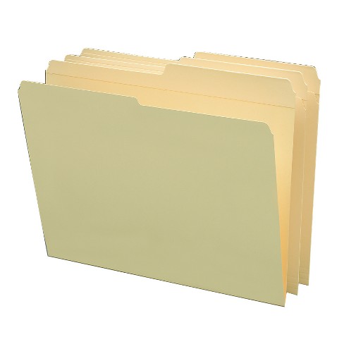 Smead File Folders, Reinforced 1/2-Cut Tab, Letter Size, Manila, 100 Per Box (10326) - image 1 of 2