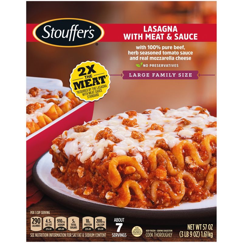 Stouffer's Family Size Frozen Lasagna with Meat & Sauce - 57oz, 3 of 13