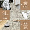 Vintage Floral Area Rug - Distressed Low Pile Non-Slip & Machine Washable Carpet for Kitchen, Living Room, Bedroom - 4 of 4