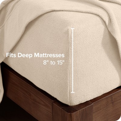 King Sand Organic Deep Pocket Fleece Sheet Set