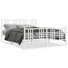 vidaXL Metal Bed Frame without Mattress with Footboard White 59.1"x78.7" - 2 of 4