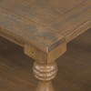 NicBex Vintage Coffee Table with Luxurious Pine Veneer&Vase Column Legs,Timelessly Charming Living Room Center Table,175lbs Max - 3 of 4