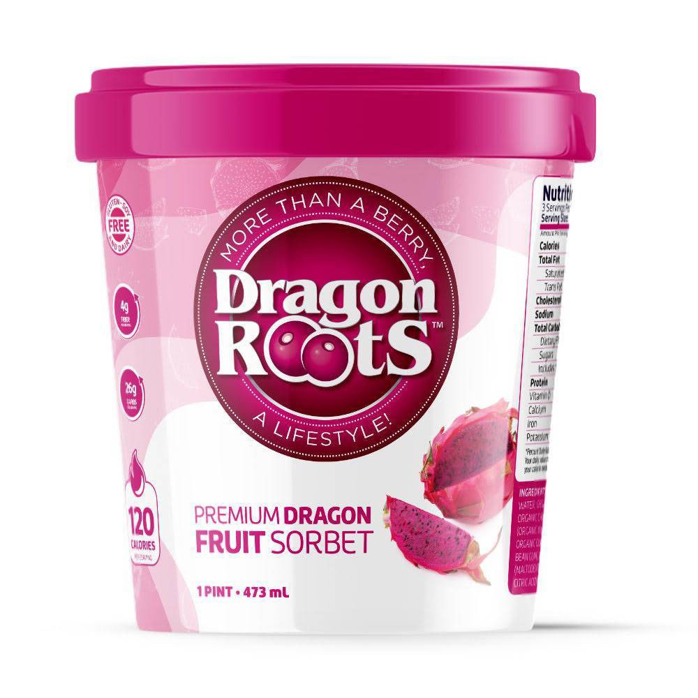Acai Roots Premium Dragon Fruit Sorbet - 16oz