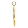 Black Bow Jewelry 14k Yellow Gold Polished Anchor with Rope Pendant, 17 x 32mm - 2 of 4