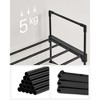 SONGMICS Shoe Rack, 10 Tier Shoe Organizer, Metal Shoe Storage Shelf for 20 Pairs of Shoes, Easy to Assemble, Entryway, Black - 4 of 4
