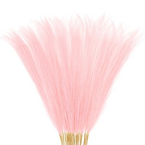 Unique Bargains Dried Plants Artificial Durable Small Fluffy Pampas Grass for Home, Office, Party 20 Pcs 21.7 Inch - 1 of 4