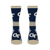NCAA Georgia Tech Yellow Jackets Large Crew Socks: Logo Pattern, Cushioned Heel & Toe - 2 of 3