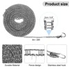 Unique Bargains Plastic Windproof Non-Slip Portable Travel Clothesline 2 Pcs - 2 of 4