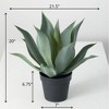 Sullivans Artificial Agave Potted Plant 20"H Green - 4 of 4