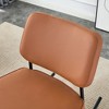 GlasFlength Rocking Chairs Modern Lounge Chair with Streamlined Comfort for Living Room or Reading Nook, Brown,33.8”*25”*29" - 3 of 4