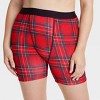 Women's Plaid Print Cotton Stretch Boxer Briefs - Auden™ - 4 of 4