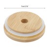 Unique Bargains Convenient Silicone Seal Cup Cover Wood Tone 1 Pc - 2 of 4
