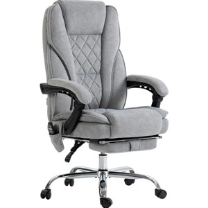 TopComfy Accent Chairs Heated Reclining Chair Massage Office Chair with Adjustable Height Comfortable Chair for Office, Gray, 26.5"*28.3"*46.8" - 1 of 4