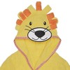 Everyday Kids Hooded Bath Robe for Boys & Girls – 3D Yellow Lion with Mane, Soft Terry Cloth, Absorbent, Gender-Neutral Baby Bath Essential - 3 of 4