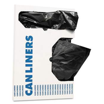 AccuFit Linear Low Density Can Liners with AccuFit Sizing, 16 gal, 1 mil, 24" x 32", Black, 250/Carton