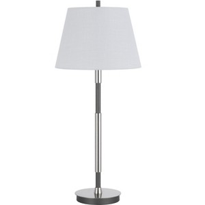Cal Lighting 150W 3 way Ciudad metal two tone table lamp - 1 of 4