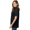 Woman Within Plus Size Ribbed Short Sleeve Turtleneck - 3 of 4