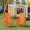 WestinTrends Malibu Kids Outdoor Adirondack Plastic Patio Chair (Set of 2) - 2 of 4