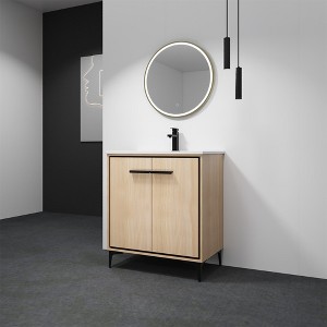 Single Sink Bathroom Vanity, With 2 Soft Closing Doors, Bathroom Vanity With Top Sink, Modern Bathroom Storage Cabinet - 1 of 4