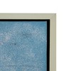 Set of 2 Dhalia Ombre Hand Painted Framed Wall Arts Blue/Silver: A&B Home, Abstract Decor, Mixed Media - 4 of 4