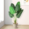 Artificial Bird of Paradise Plant – Realistic Faux Tree with Trunks & Pot, 4/5/6ft Indoor/Outdoor Decor (1 or 2 Pack) - 2 of 4