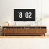 KWPZQEB Mid Century Modern TV Stand for TVs up to 85 Inch, Entertainment Center with 3 Drawer, Media Console Table for Living Room - 4 of 4