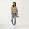 Anna-Kaci Women's Long Sleeve Knit Top with Contrast Trim and Relaxed Fit - 4 of 4