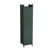 SKRAN Tall Bathroom Cabinet, Freestanding Fluted Floor Narrow Cabinet with Glass Doors and  Storage for Kitchen, Living Room - 4 of 4