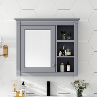 Surface Mount Medicine Cabinet,Vanity Mirror Cabinet,Bathroom Vanities And Medicine Cabinets,One Sink Bathroom Vanity,Shaving Cabinet-The Pop Home