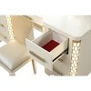 PAGED Makeup Vanity Modern Style Crystal Tufted Upholstery Dressing Table with Stool for Dressing Room - 3 of 4