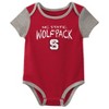 NCAA NC State Wolfpack Infant Boys' 3pk Bodysuit - 4 of 4