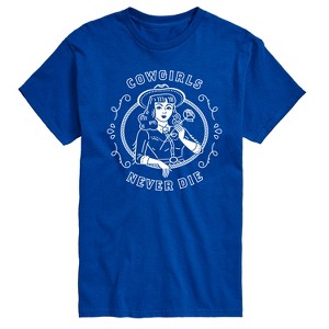 Men's - Country Casuals - Cowgirls Never Die Short Sleeve Graphic T-Shirt - 1 of 4