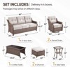 Gymojoy Outdoor Sofa Swivel Chair with Coffee Table Patio Funiture - 3 of 4