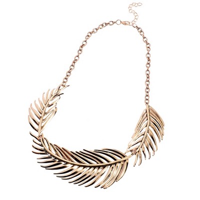 SOHI Women's California Gold Party Statement Necklace