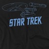 Boys' Star Trek Enterprise Outline T-Shirt Black Small - 3 of 4