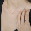 Crystal Bezel Trio Necklace in Gold, Rose Gold, Silver - Honeycat - 2 of 4