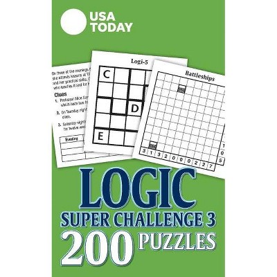 USA Today Logic Super Challenge 3 - (USA Today Puzzles) by  Usa Today (Paperback)