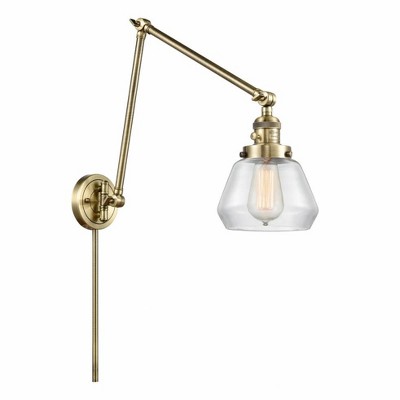 Fulton - 1 Light Double Extension Swing Arm Wall Sconce In Industrial Style-30 Inches Tall and 8 Inches Wide