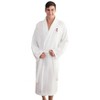 Linum Home Textiles 100% Turkish Cotton Waffle Weave Embroidered Bathrobe - 2 of 4