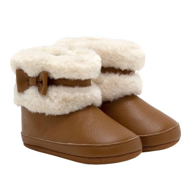 Image of Baby Girls' Ro+Me by Robeez Winter Boots - Brown 6-12M