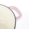 Martha Stewart 4qt Heart Shaped Dutch Oven Pink: Enamel Surface, Oven-Safe, Gas & Electric Compatible, 13.25" Diameter - 3 of 4