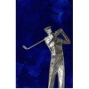 NotArt Modern Golf Sculpture - Handcrafted Resin Golfer Figurine for Home Office Decor - 2 of 4