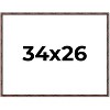 PosterPalooza | 34x26 Thin Bamboo Picture Frame, UV Acrylic, 2 Finishes - Gold and Brown - 2 of 4