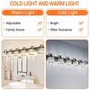 Crystal Matte Black Bathroom Vanity Light 6 Light Modern Bathroom Vanity Light Fixtures Over Mirror Bath - 3 of 4
