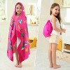 Joyfy Hooded Bath Towels for Kids Cotton Pink Unicorn Kids 30" x 50" for 3-10 Years Boys Girls Beach Towel Hooded  Absorbent Pool Toddler Swim Wrap - 3 of 4
