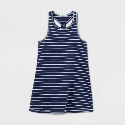 navy blue tank top dress