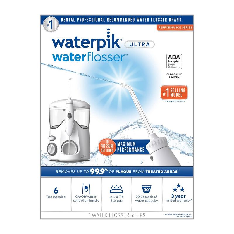 Waterpik Ultra Water Flosser Countertop Oral Irrigator For Teeth, 3 of 20