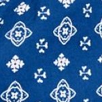 dark sapphire white print