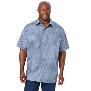 KingSize Striped Short-Sleeve Sport Shirt - 1 of 4