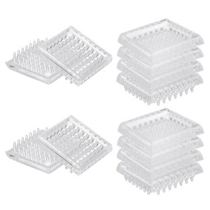 Unique Bargains Square Carpet Protectors Spiked Caster Cups for Furniture Legs - 1 of 4